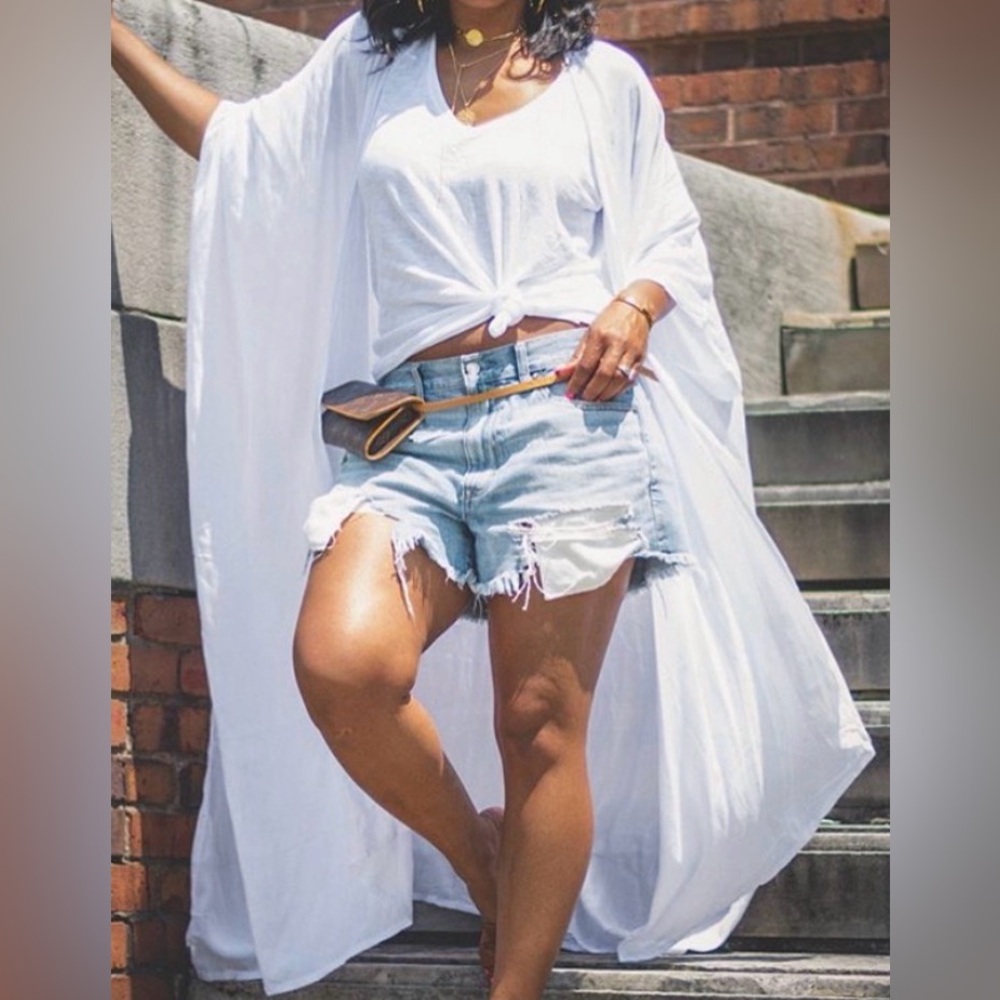 White Kimono Cardigan